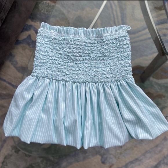 NWT Petersyn Smocked Popcorn Bubble Mini Skirt - Picture 1 of 5